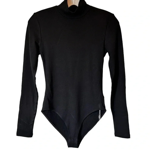 NWT Women’s Snap Crotch Casual Long Sleeve Leotard Athleisure Top Scoop Neck - Picture 6 of 8
